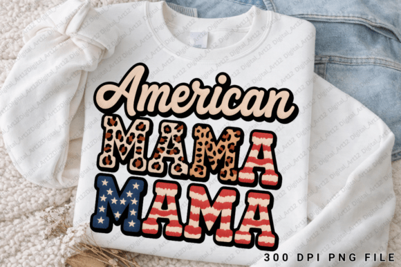 American Mama Sublimation: Graphics for T-Shirt Designs