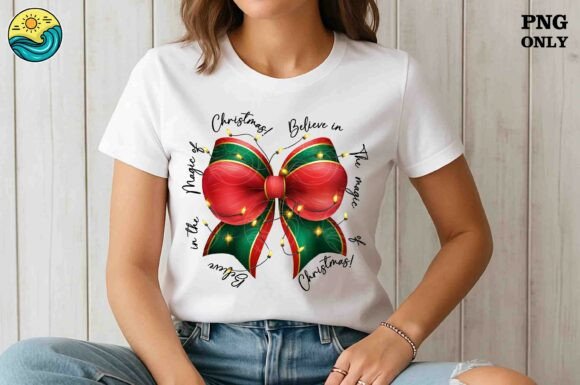 Believe in the Magic of Christmas PNG for Graphics and T-Shirt Designs
