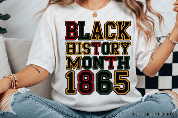 Black History Month 1865: Premium Graphics for T-Shirt Designs