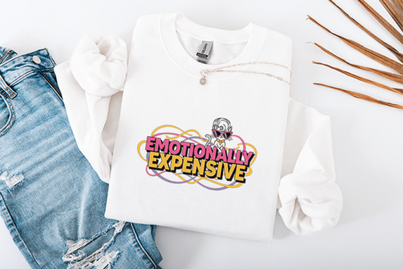 Emotionally Expensive Sarcastic SVG for T-Shirt Designs & Graphics