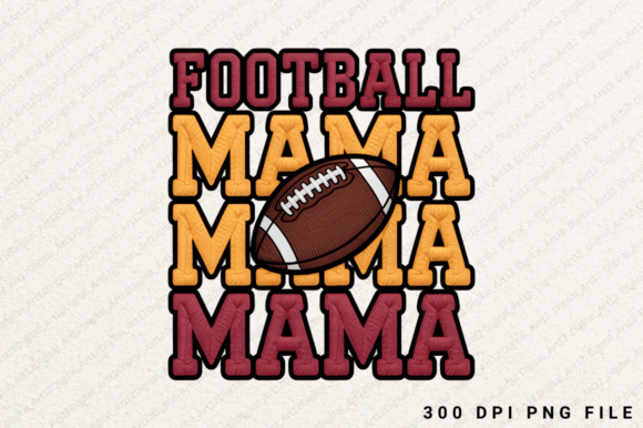 Football Mama Sublimation: Graphics for T-Shirt Designs