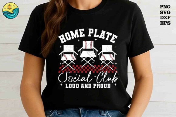 Home Plate Baseball SVG: Graphics & T-Shirt Designs