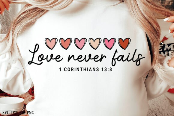 Love Never Fails SVG: Graphics for T-Shirt Designs & Blogs