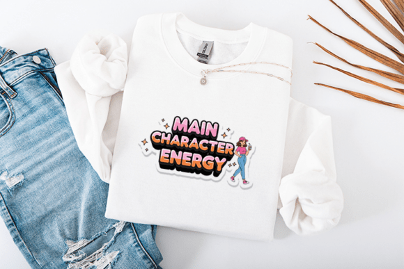 Main Character Energy SVG: Trendy Graphics & T-Shirts