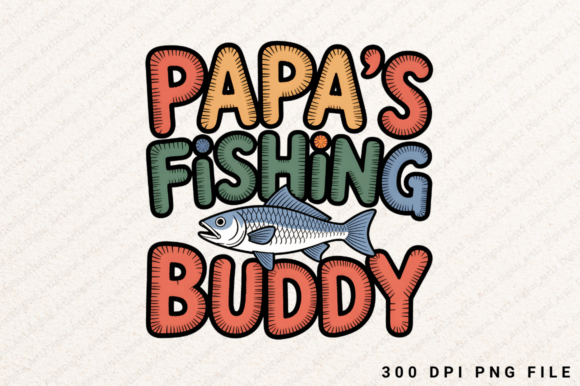 Papa's Fishing Buddy: Graphics for T-Shirt Designs