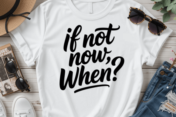 Review: If Not Now When SVG for Graphics & T-Shirt Designs