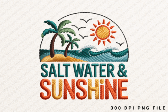 Salt Water and Sunshine: Graphics for T-Shirt Designs
