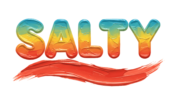 Salty Gradient Glossy Paint Brush SVG for Graphics and T-Shirt Designs