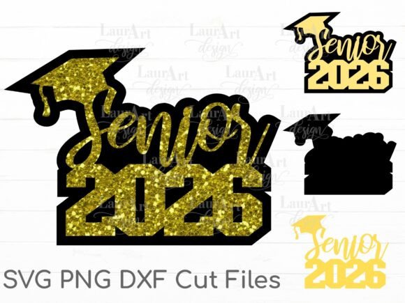 Senior 2026 Graduation Graphics for T-Shirt Designs