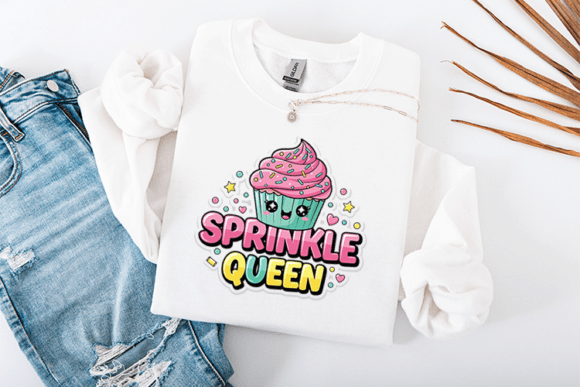 Sprinkle Queen SVG: Kawaii Graphics for T-Shirt Designs