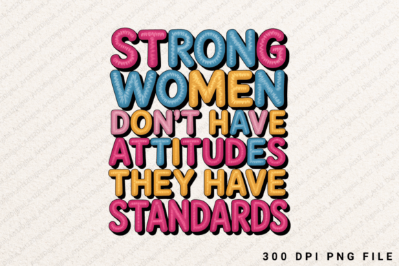 Strong Women PNG: Graphics for T-Shirt Designs